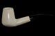 Muhsin Smooth Brandy Pipe-block Meerschaum-new-hand Carved W Case#1234