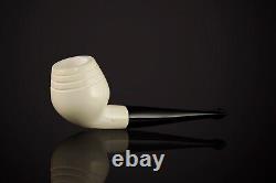 Muhsin Smooth Devil Anse PIPE-BLOCK MEERSCHAUM-NEW-HAND CARVED W Case#1540
