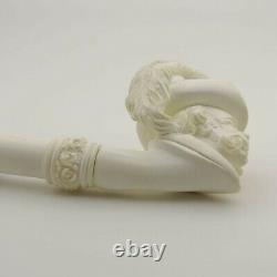 Musketeer D'artagnan Block Meerschaum Pipe With Case, Unique Meerschaum Pipes