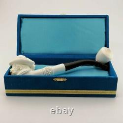 Musketeer D'artagnan Block Meerschaum Pipe With Case, Unique Meerschaum Pipes