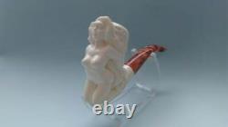 NUDE LADY handmade block MEERSCHAUM Pipe Tobacco by M. DULGER + With case