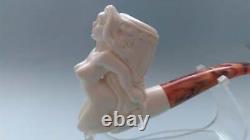 NUDE LADY handmade block MEERSCHAUM Pipe Tobacco by M. DULGER + With case