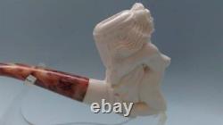 NUDE LADY handmade block MEERSCHAUM Pipe Tobacco by M. DULGER + With case