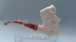 NUDE LADY handmade block MEERSCHAUM Pipe Tobacco by M. DULGER + With case