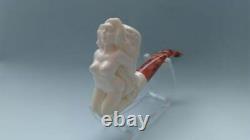 NUDE LADY handmade block MEERSCHAUM Pipe Tobacco by M. DULGER + Wth case