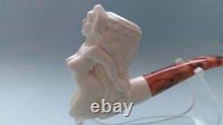 NUDE LADY handmade block MEERSCHAUM Pipe Tobacco by M. DULGER + Wth case