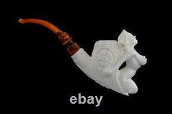 Naked Lady Pipe By Cevher Ornate Bowl New Block Meerschaum Handmade W Case#1293