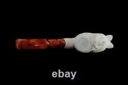 Naked Lady Pipe By Cevher Ornate Bowl New Block Meerschaum Handmade W Case#1293