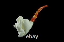 Naked Lady Pipe By Cevher Ornate Bowl New Block Meerschaum Handmade W Case#466