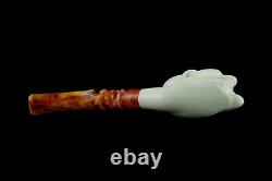 Naked Lady Pipe By Cevher Ornate Bowl New Block Meerschaum Handmade W Case#466