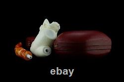 Naked Lady Pipe By Cevher Ornate Bowl New Block Meerschaum Handmade W Case#466