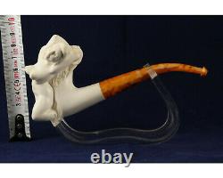 Naked Lady Pipe, Erotic Woman, Cusomized Unsmoked Block Meerschaum Pipe