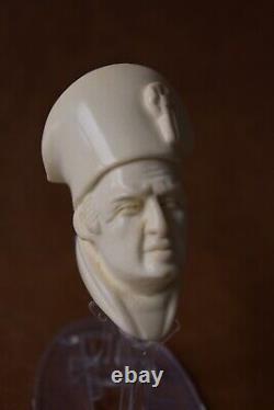 Napoleon Figure Pipe BY CEVHER Block Meerschaum-Handmade NEW W CASE#1389