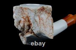 Natural Raw Looking Pipe BY ALI Block Meerschaum-NEW HANDMADE W CASE#1501