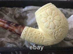 New Arrival Block Meerschaum Pipe With A Block Gift
