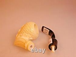 New CAO brand by I Bekler Turkish Relief Carved Block Meerschaum Pipe AcryicStem