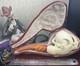 New Unsmoked. Lg Dragon Egg In Claw Block Meerschaum Custom Withcase Tobacco Pipe