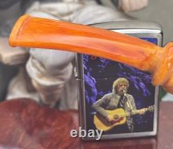 New Unsmoked. Lg Dragon Egg in Claw BLOCK Meerschaum Custom withCase Tobacco Pipe