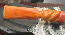 New Unsmoked. Lg Dragon Egg in Claw BLOCK Meerschaum Custom withCase Tobacco Pipe