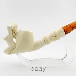 Nude Lady Block Meerschaum Pipe, With Case, Unique Meerschaum Pipes