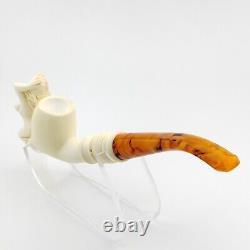 Nude Lady Block Meerschaum Pipe, With Case, Unique Meerschaum Pipes