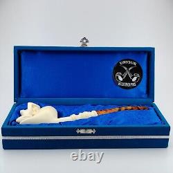 Nude Lady Block Meerschaum Pipe, With Case, Unique Meerschaum Pipes