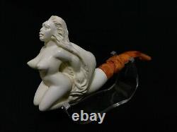 Nude Lady Block Meerschaum Pipe best hand carved tobacco pfeife wth case