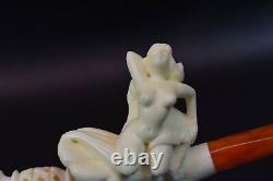 Nude Lady Cigarette Holder Block Meerschaum-handmade NEW W CASE#88