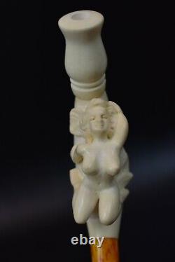 Nude Lady Cigarette Holder By CEVHER Block Meerschaum-NEW W CASE#1379