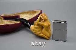 Nude Lady Pipe By Adnan Block Meerschaum-New Handmade CASE#288