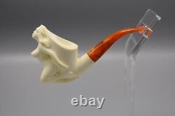 Nude Lady Pipe By Adnan Block Meerschaum-New Handmade Fitted CASE#129