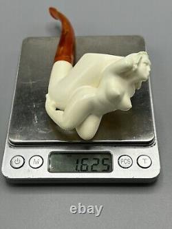 Nude Lady Pipe By Adnan Block Meerschaum-New Handmade Fitted CASE#129