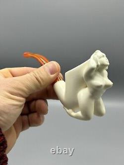 Nude Lady Pipe By Adnan Block Meerschaum-New Handmade Fitted CASE#129