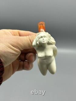 Nude Lady Pipe By Adnan Block Meerschaum-New Handmade Fitted CASE#129