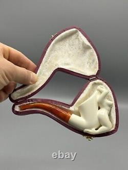 Nude Lady Pipe By Adnan Block Meerschaum-New Handmade Fitted CASE#129