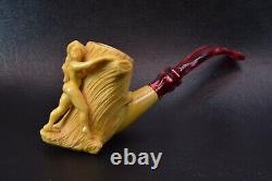 Nude Lady Pipe By Kenan New Block Meerschaum Handmade W Case-Stand#757