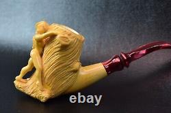 Nude Lady Pipe By Kenan New Block Meerschaum Handmade W Case-Stand#757