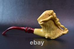 Nude Lady Pipe By Kenan New Block Meerschaum Handmade W Case-Stand#757