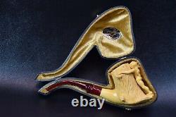 Nude Lady Pipe By Kenan New Block Meerschaum Handmade W Case-Stand#757