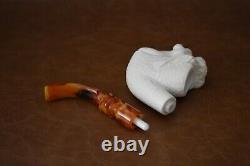 Nude Lady Pipe block Meerschaum Handmade New With Fitted Case#104