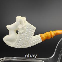 Nude Naked Lady Block Meerschaum Pipe, With Case, Unique Meerschaum Pipes