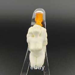 Nude Naked Lady Block Meerschaum Pipe, With Case, Unique Meerschaum Pipes