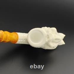 Nude Naked Lady Block Meerschaum Pipe, With Case, Unique Meerschaum Pipes