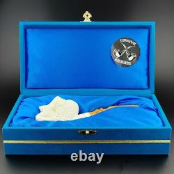 Nude Naked Lady Block Meerschaum Pipe, With Case, Unique Meerschaum Pipes