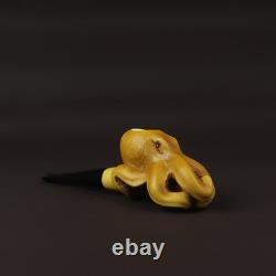 Octopus Pipe By Adnan New-block Meerschaum Handmade With Case#43