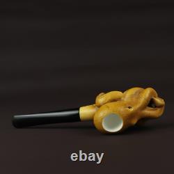 Octopus Pipe By Adnan New-block Meerschaum Handmade With Case#43