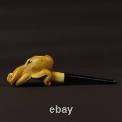 Octopus Pipe By Adnan New-block Meerschaum Handmade With Case#43