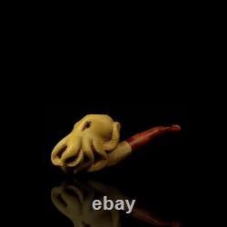 Octopus Pipe By Adnan New-block Meerschaum Handmade With Case#894