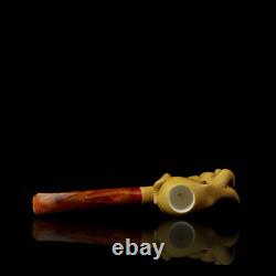 Octopus Pipe By Adnan New-block Meerschaum Handmade With Case#894