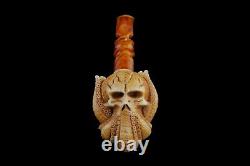Octopus Skull Pipe By Altay Block Meerschaum Handmade NEW With Case#798